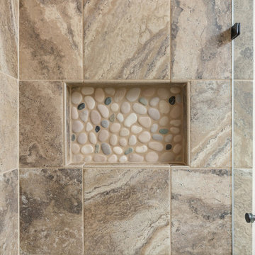 Bathroom Renovation - pebble feature - Swedesboro