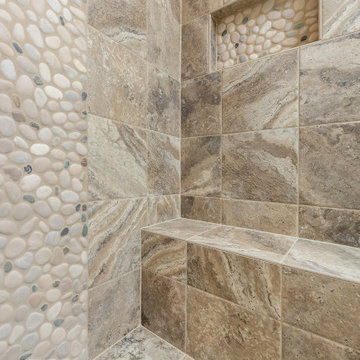 Bathroom Renovation - pebble feature - Swedesboro