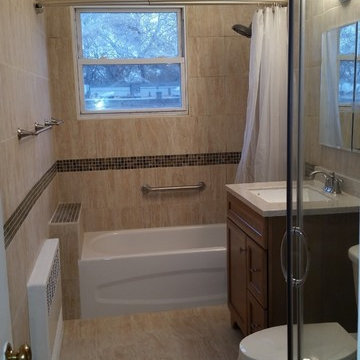 Bathroom renovation project in the private house in Brooklyn,NY.