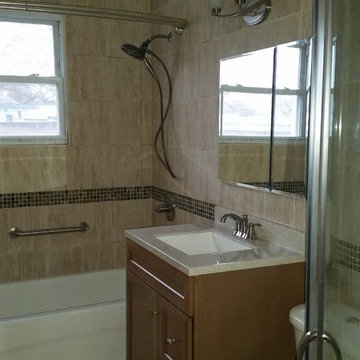 Bathroom renovation project in the private house in Brooklyn,NY.