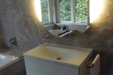 This is an example of a bohemian bathroom in Cheshire.