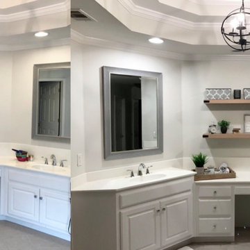 Bathroom Shelving Before and After