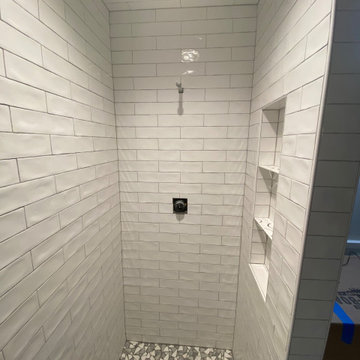 BATHROOM - Shower  - 3" x 12" Ceramic Sub-Way with Shower Niche and Ceiling