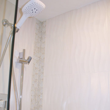 Bathroom shower custom tile design
