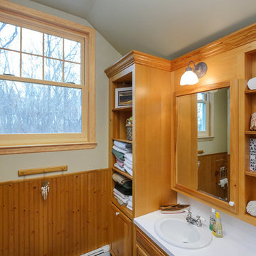 Bathroom - So Many Windows! Wood-Interior Windows in Wonderful, Warm Suffolk Cou