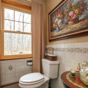 Bathroom - So Many Windows! Wood-Interior Windows in Wonderful, Warm Suffolk Cou
