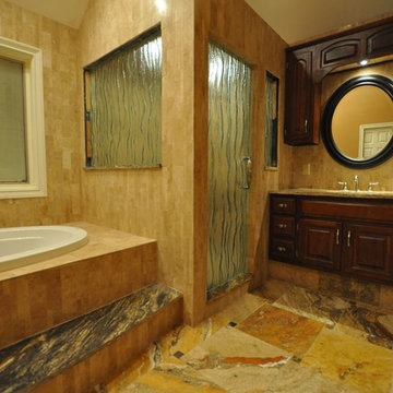 Bathroom Spa Stone Shower Travertine Floor