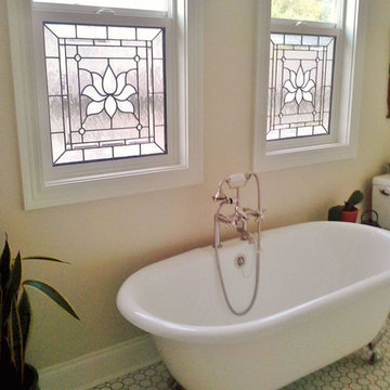 Bathroom Stained Glass Windows for Privacy