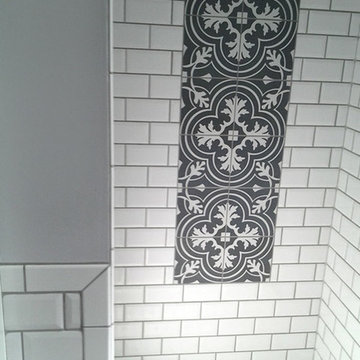 Bathroom Subway Tile and Mosaic floor Install
