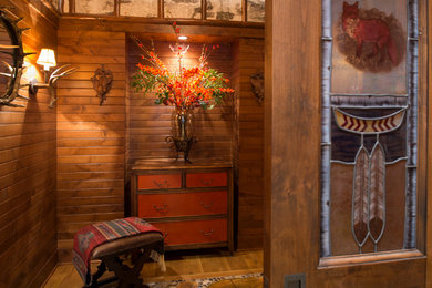 This is an example of a rustic bathroom in Minneapolis.