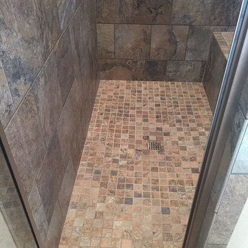 Bathroom Tile Flooring and backsplash in North Texas