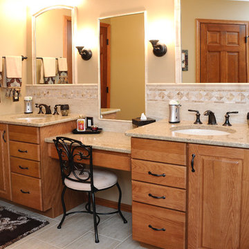 Bathroom Vanity & Tile Backsplash