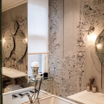Bathroom with a difference waterproof wallpaper