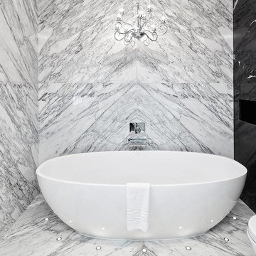 Bathroom with calacatta marble