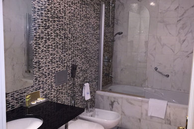Bathroom with Calacatta Polished Marble