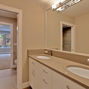 Bathroom with double sink vanity, Lake Oswego, Oregon
