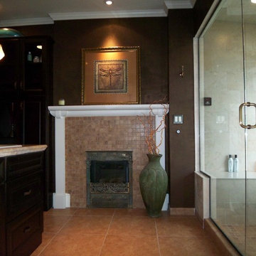 Bathroom With Fireplace