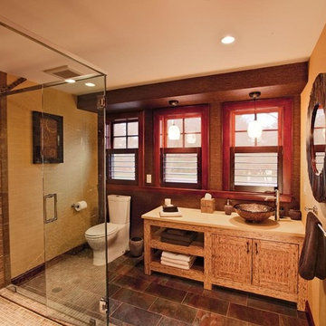 bathroom with Kerei panel vanity