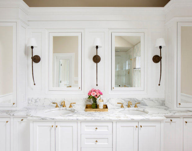 Traditional Bathroom by AJ Margulis Interiors