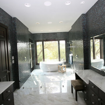 Bathrooms and kitchen