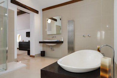 Inspiration for a modern bathroom in Cheshire.