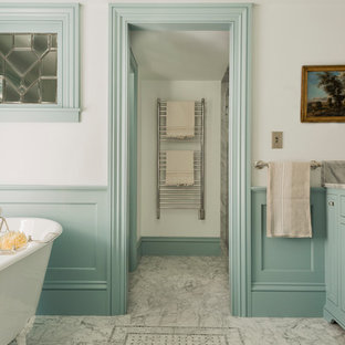 75+ Bäder mit Löwenfuß-Badewanne und weißer Wandfarbe Ideen & Bilder