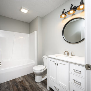 75+ Bäder mit verzierten Schränken und Vinylboden Ideen & Bilder