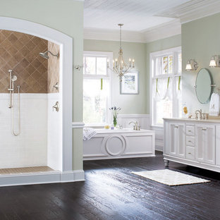 75+ Badezimmer mit brauner Wandfarbe und braunem Boden Ideen & Bilder