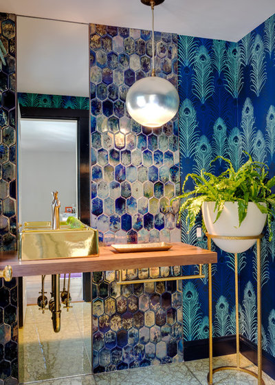 Eclectic Bathroom by Heather Vaughan Design