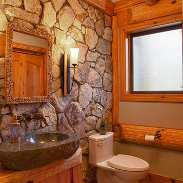 Bathrooms in log homes