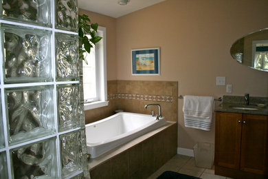 Elegant bathroom photo in Providence