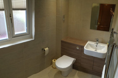 Design ideas for a contemporary bathroom in Glasgow.
