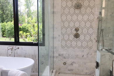 Example of a trendy bathroom design in Los Angeles