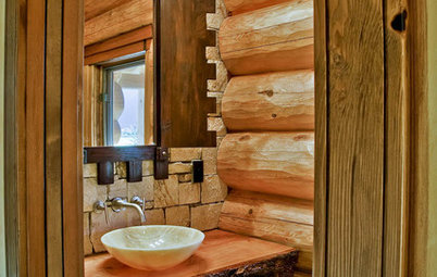 12 Cabin Chic Bathroom Designs