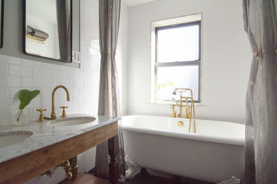 Bathrooms with Brass