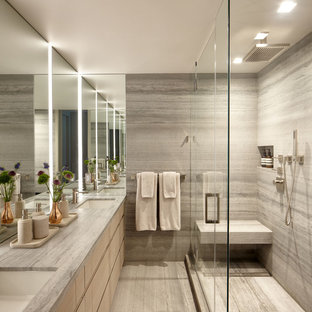 14+ Modern Travertine Bathroom Design Viral