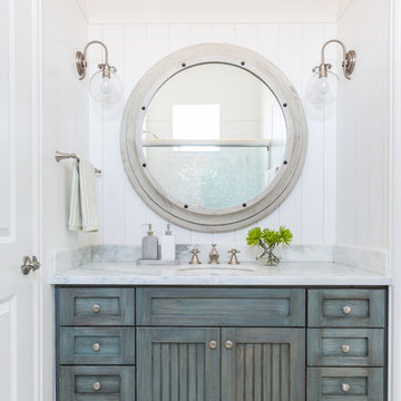 75 Coastal Bathroom Ideas You Ll Love March 2022 Houzz 75 Coastal Bathroom Ideas You Ll Love, Beachy Bath Mirrors