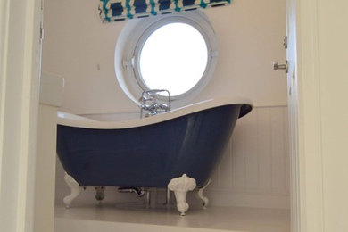 This is an example of a beach style bathroom in Cornwall.