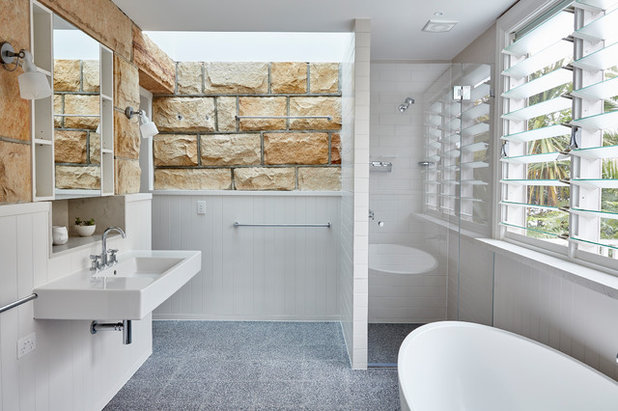 Beach Style Bathroom by Bentley Design