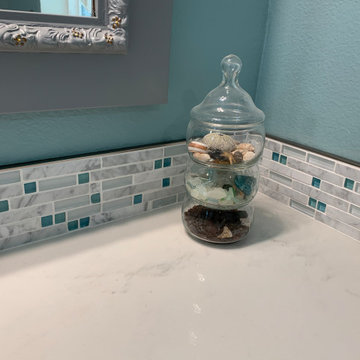 Cool Beachy Bath in Walnut