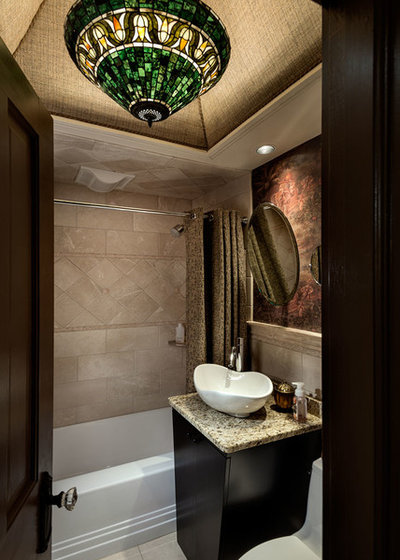 Eclectic Bathroom by TMS Architects
