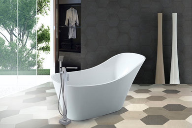 Inspiration for a modern bathroom in Adelaide.