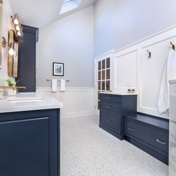 Beautiful Blue Bath Remodel