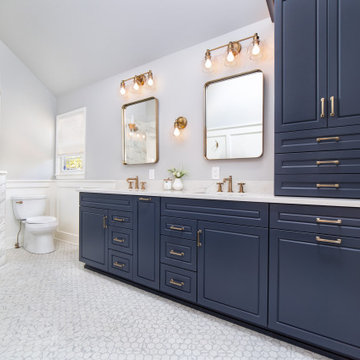 Beautiful Blue Bath Remodel