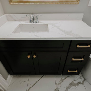 Beautiful countertop is from TradeMark stone in Louisville, KY.
