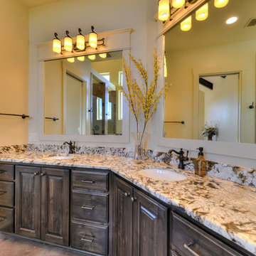 Beautiful lighting accents in Master bath