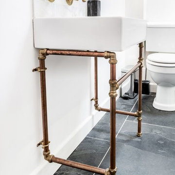 Beautiful Loft Shower Room with Copper Fittings