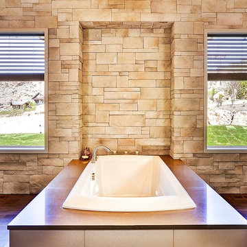 Beautiful Stone Bathroom - Coronado Stone Products