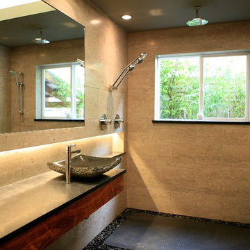 Beautiful Zen Bath - Open Shower Room Concept