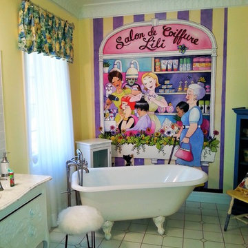 Beauty Salon Wallpaper Mural for Kids - Shop AboutMurals.ca